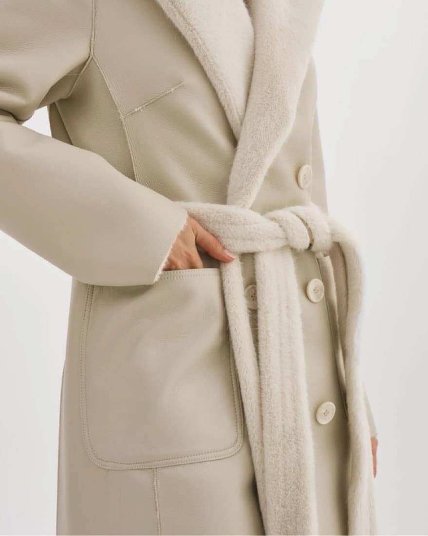 Reversible Faux Fur / Leather Coat - Image 1