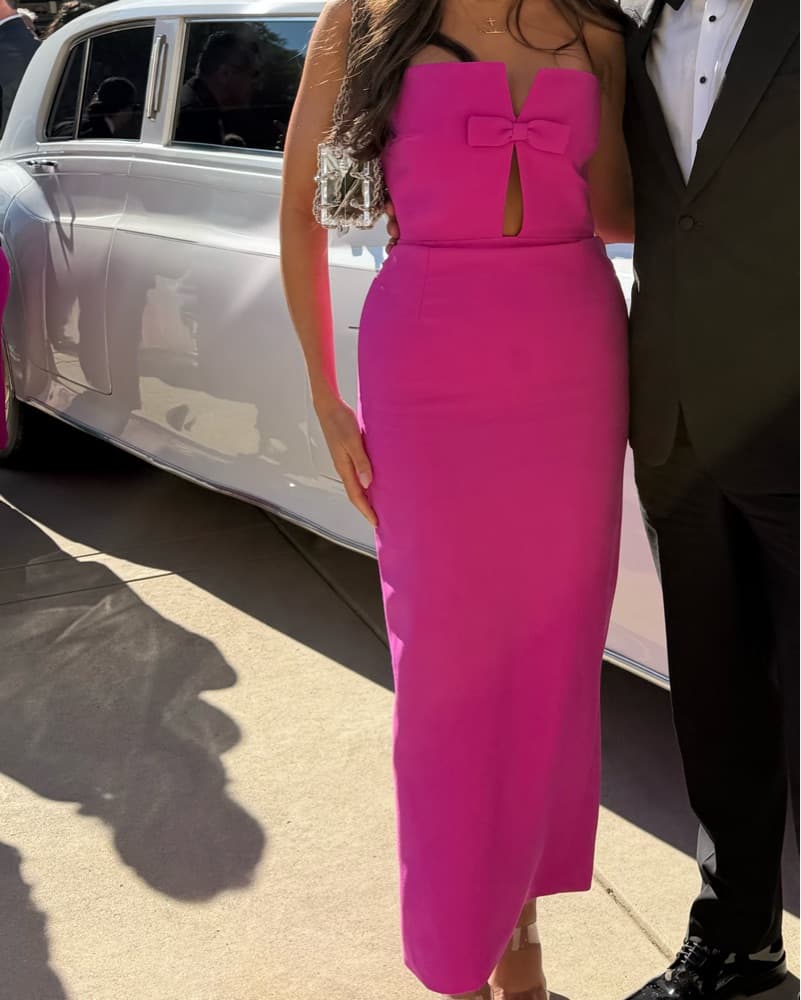 Holly Crepe Strapless Maxi Dress - Image 2
