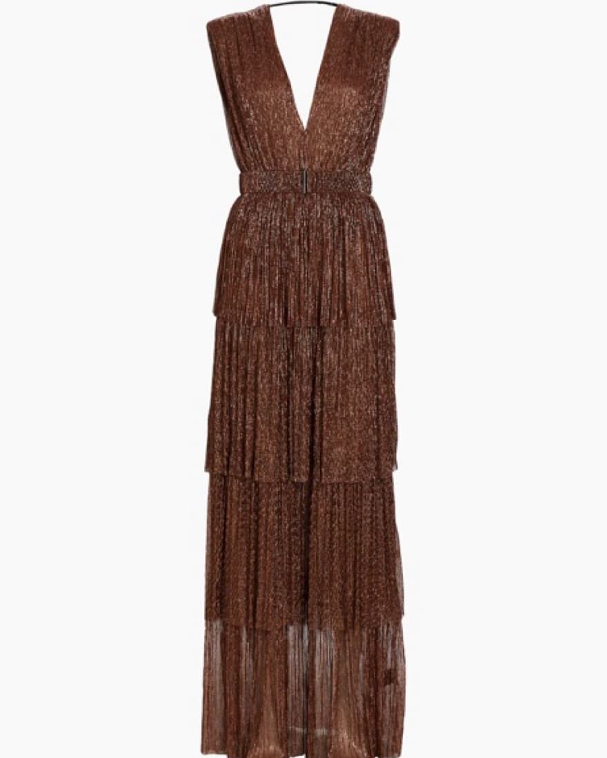 Sabina Musáyev Bronze Dress - Image 3
