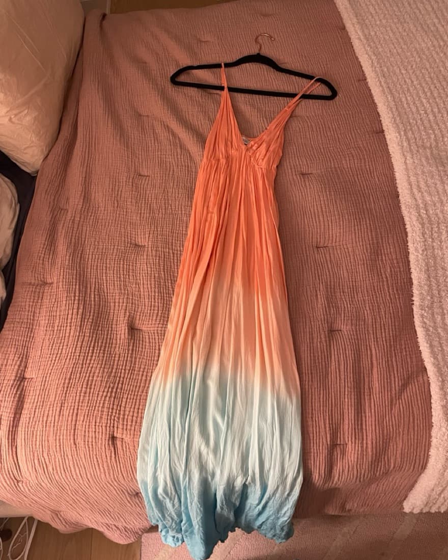 Ombre Pink And Blue Maxi Dress - Image 3