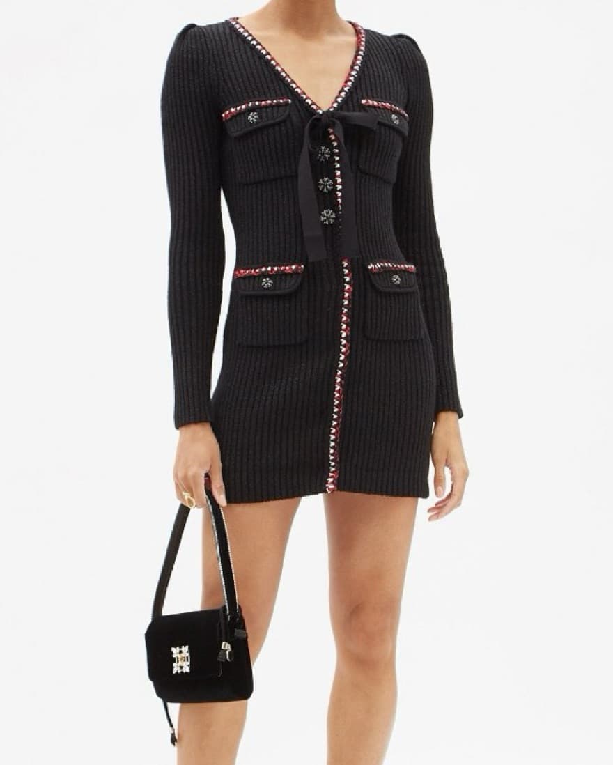Self Portrait Lurex Knit Dress  - Image 2