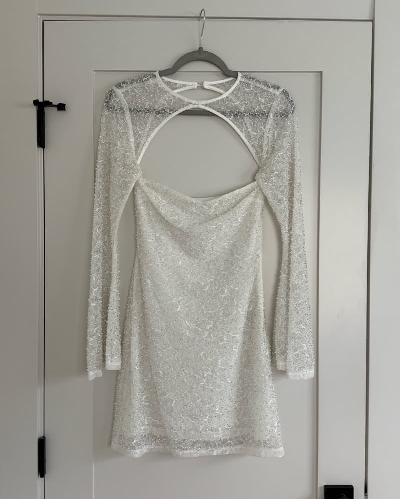 Meshki paxton White Sequin Dress - Image 5