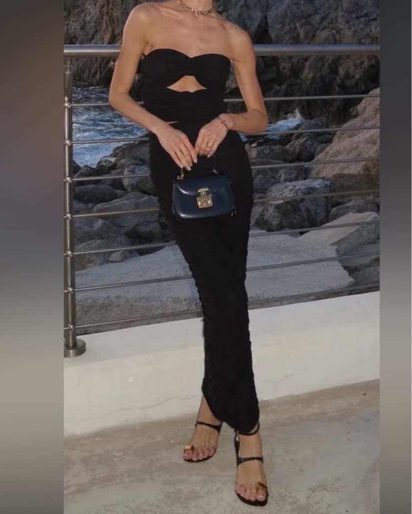 Ronny Kobo Black Skirt Set In XS - Image 2