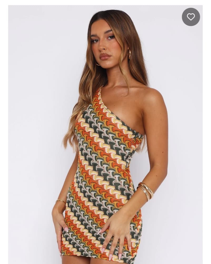 White Fox Go Loco Mini Dress Tropics - Image 2