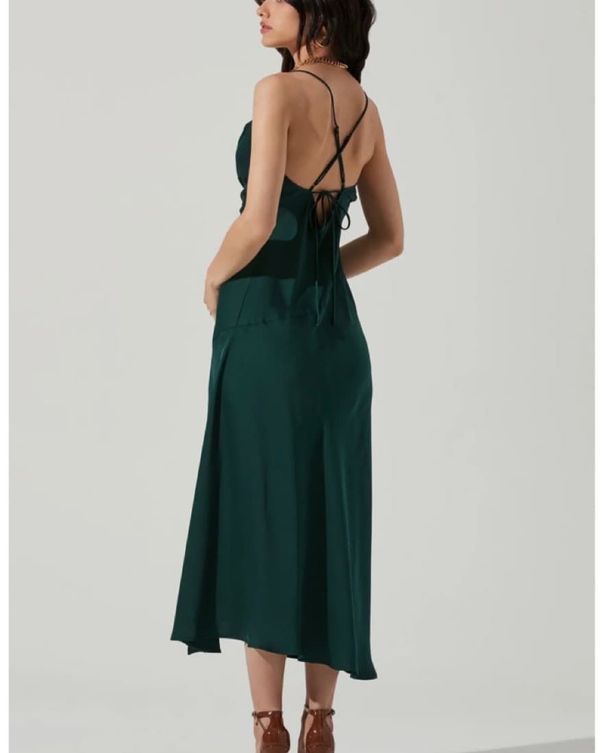 ASTR The Label Hunter Green Gaia Dress - Image 3