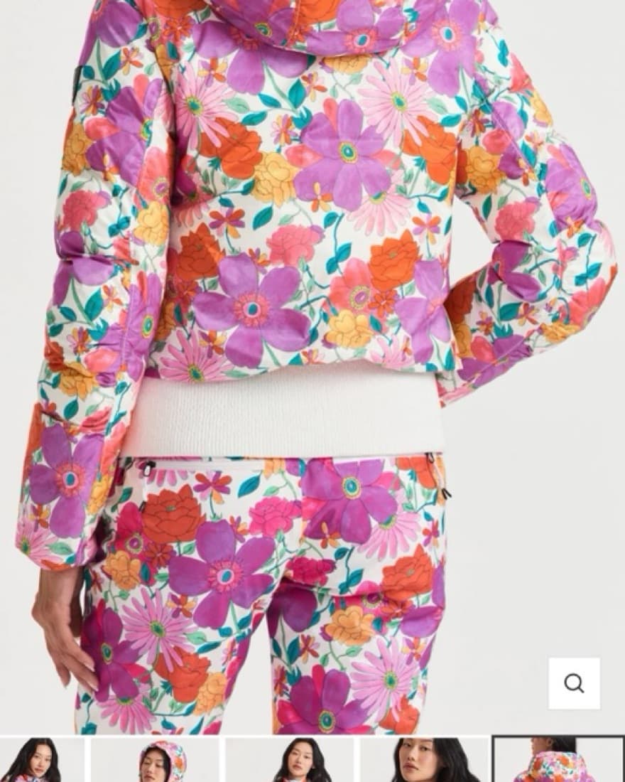 Flower Ski Full Set (bib and jacket) - Image 3