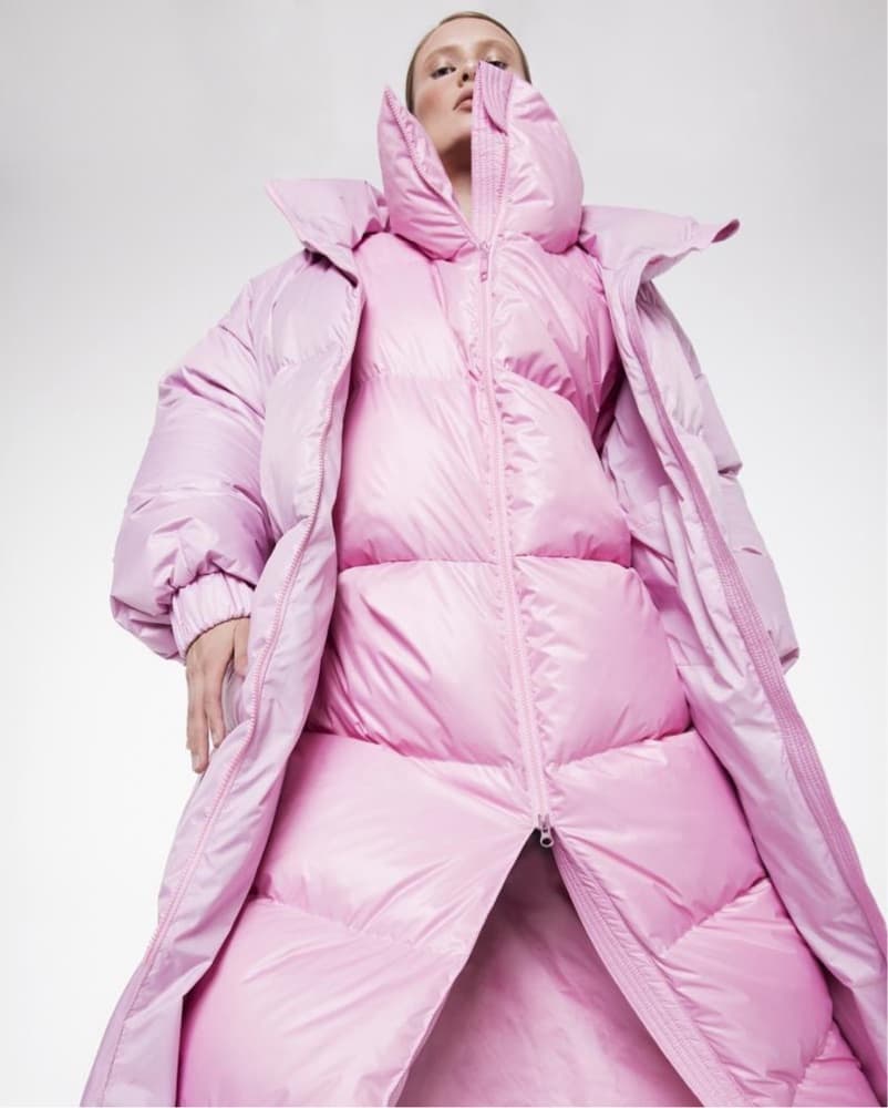 MOONGOOSE Pink Long Puffer Coat - Image 1