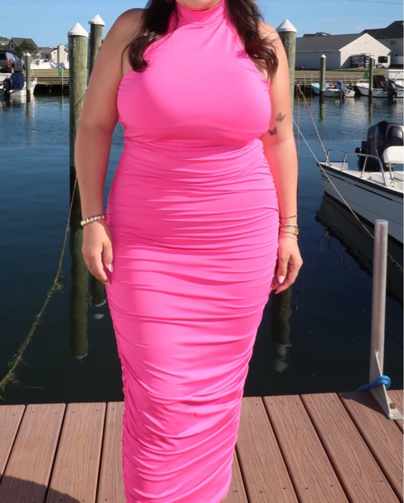 Superdown Mallory High Neck Dress - Image 2