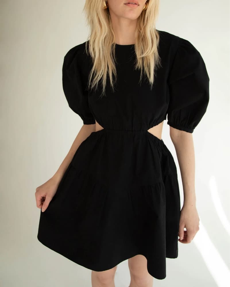 Oak + Fort Puff Sleeve Mini Dress - Image 2