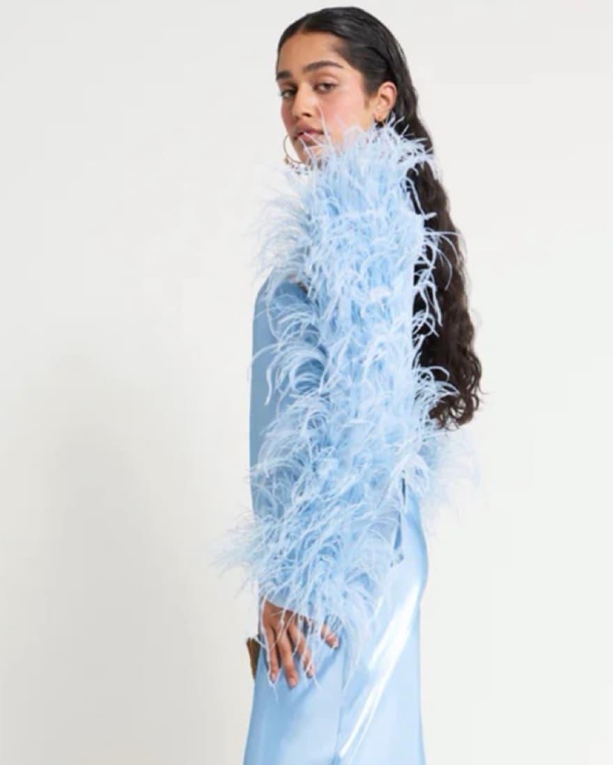 Cult Gaia Audrey Jacket - Ice Blue - Image 4