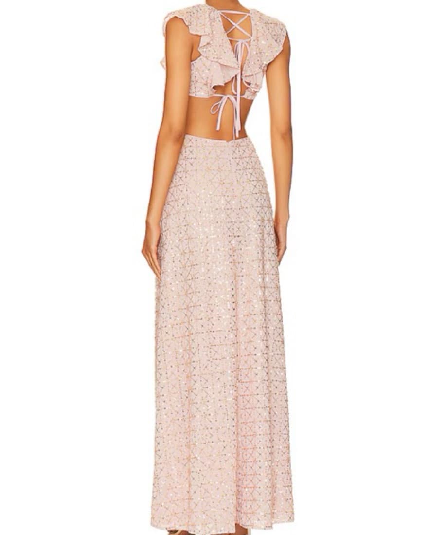 Tularosa Light Pink Gold Gown - Image 3