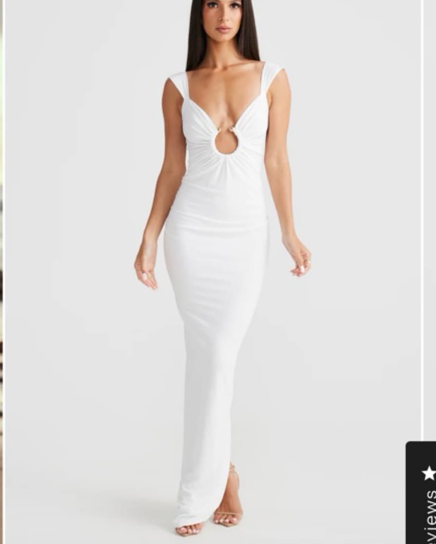 Melani Elena White Dress - Image 3
