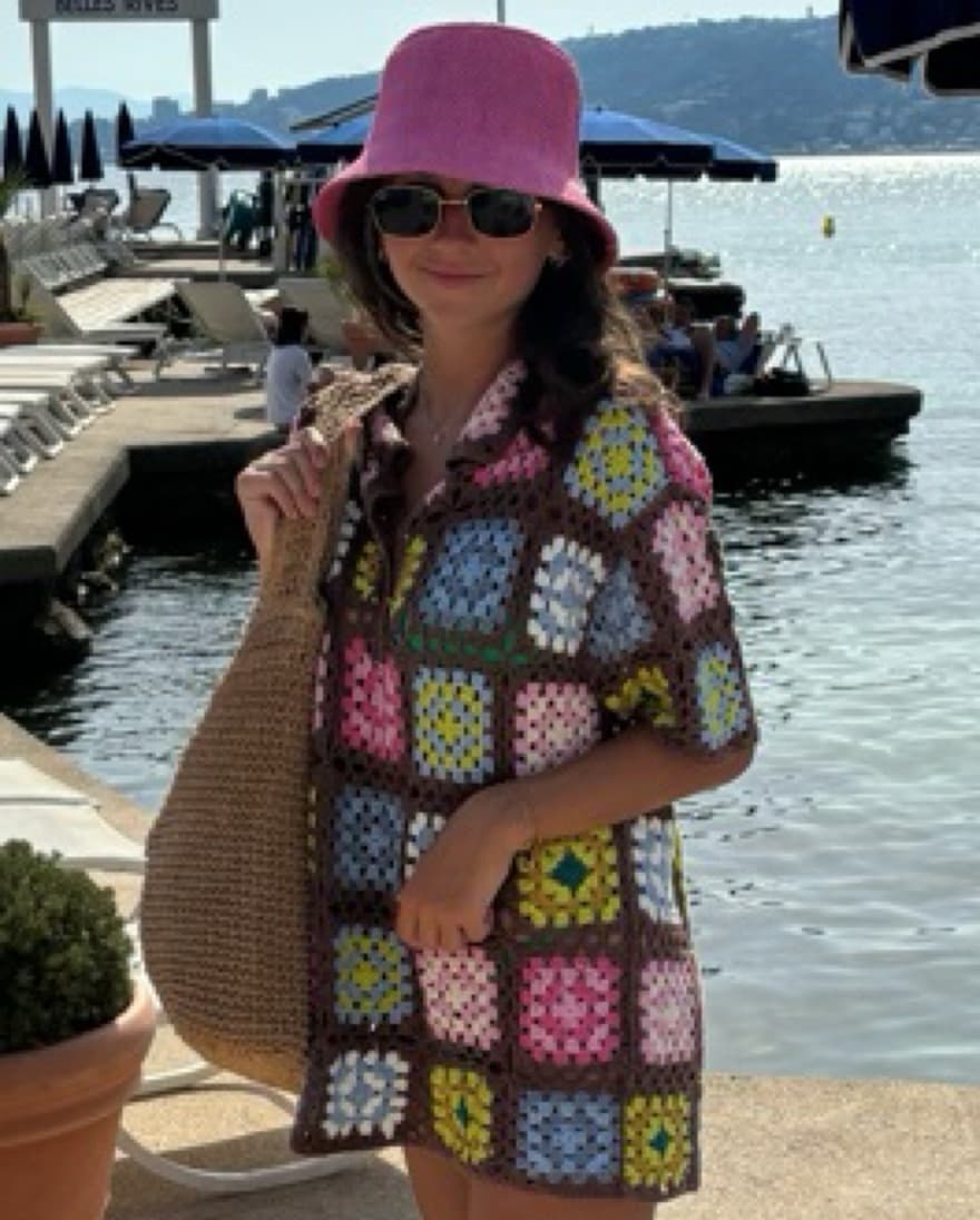 Oversized Knit Cover Up Shirt - Image 2