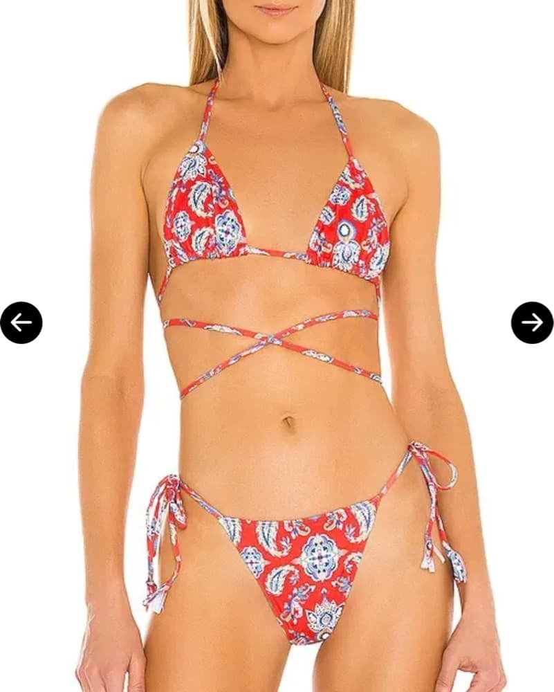 Cindy Bikini In Bandana Red - Image 1