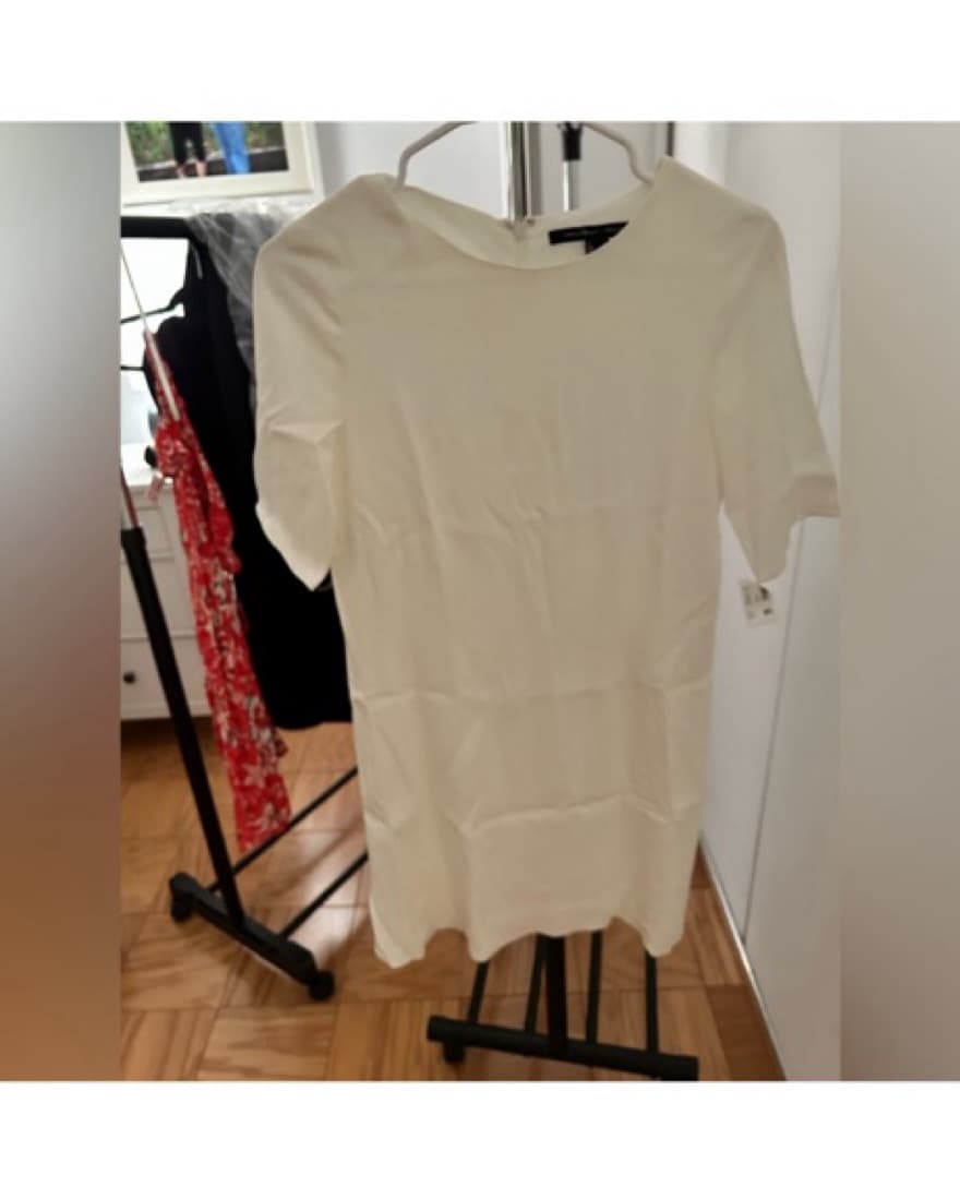Theory White Shift Dress - Image 1