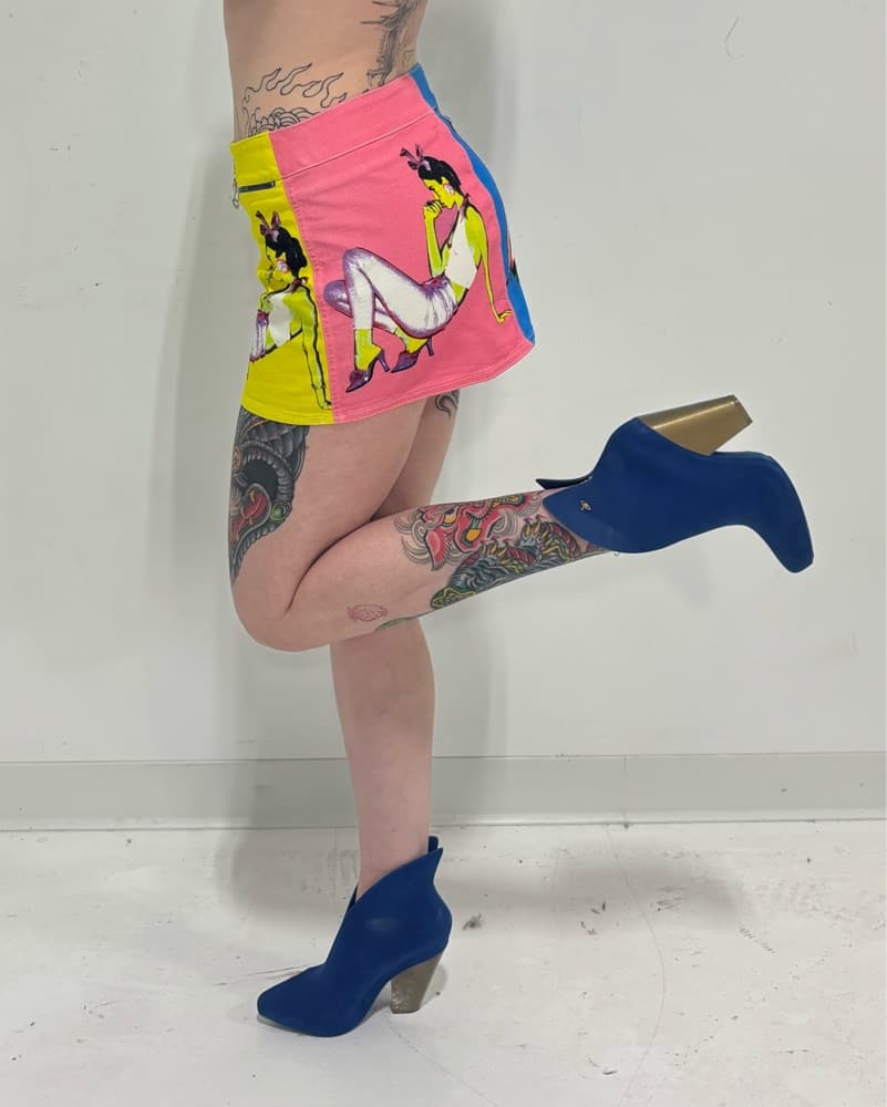 VERSACE CLASSICS POP ART MINI SKIRT - Image 3