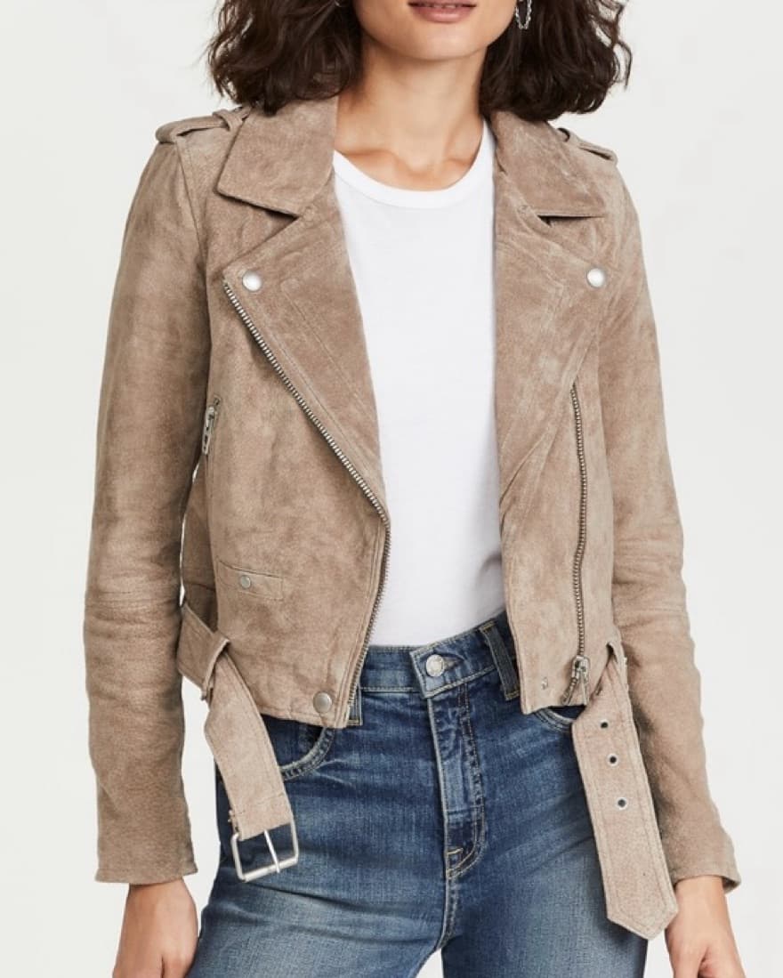 Suede Moto Jacket - Image 1