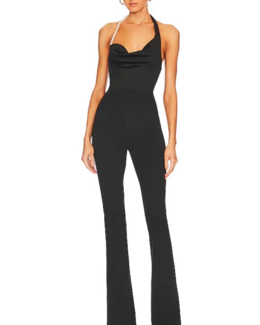 Khanums Kate Pearl Trim Jumpsuit - Image 1