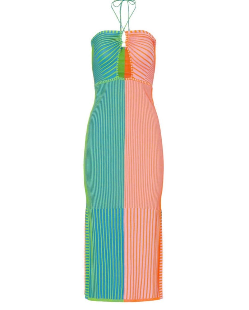 Solid & Striped Halter Dress - Image 4