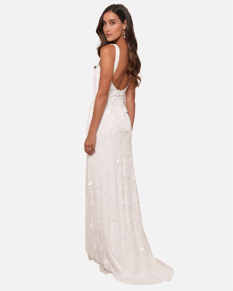 Vintage Inspired Beaded Gown - Image 2