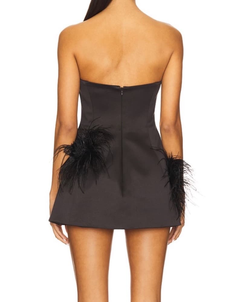 Delfi Nadine Dress in Black - Image 2