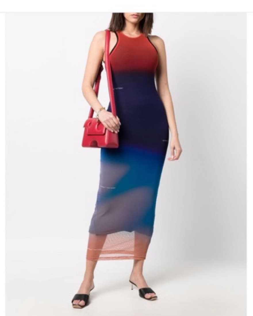Off-White degradé-effect sleeveless midi - Image 2
