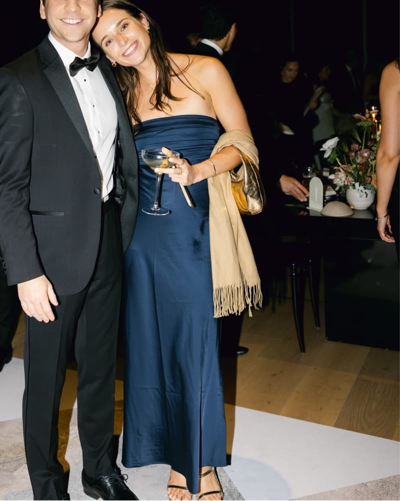 Abercrombie & Fitch Formal Navy Dress  - Image 4