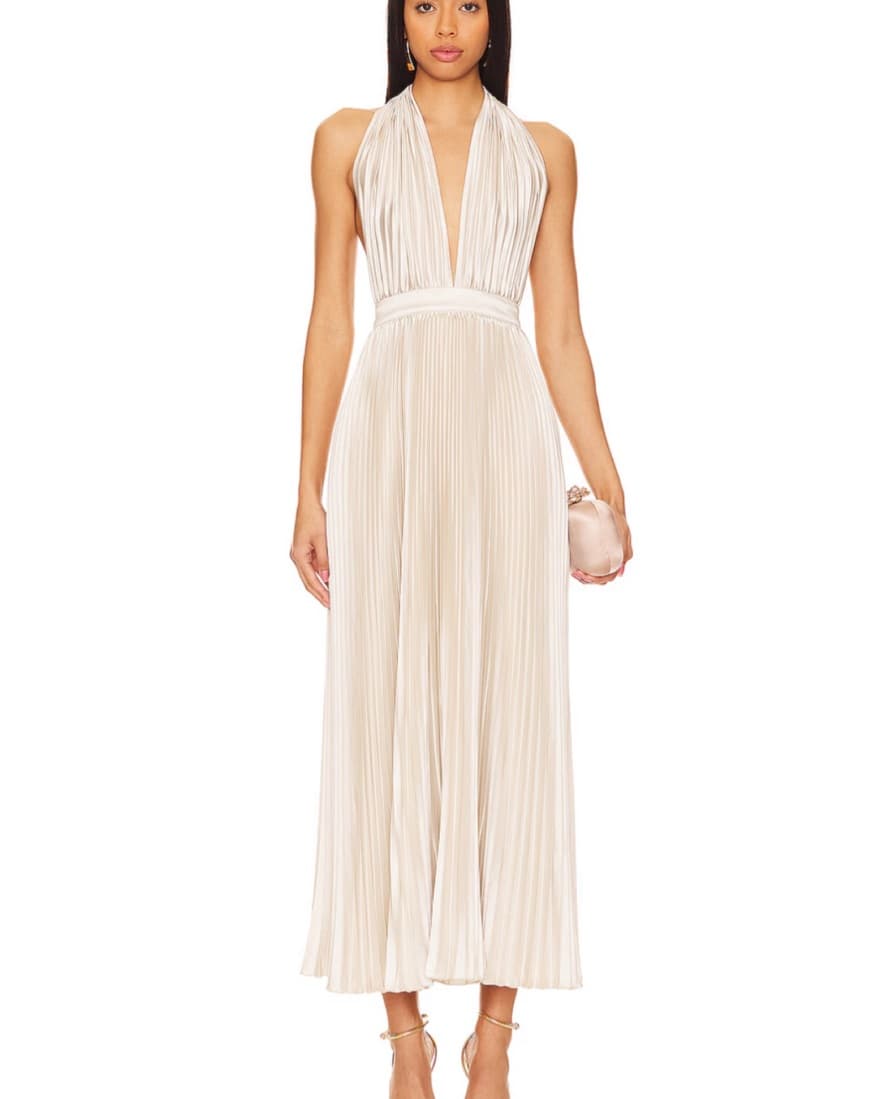 L’idee Moderniste Champagne Dress - Image 3