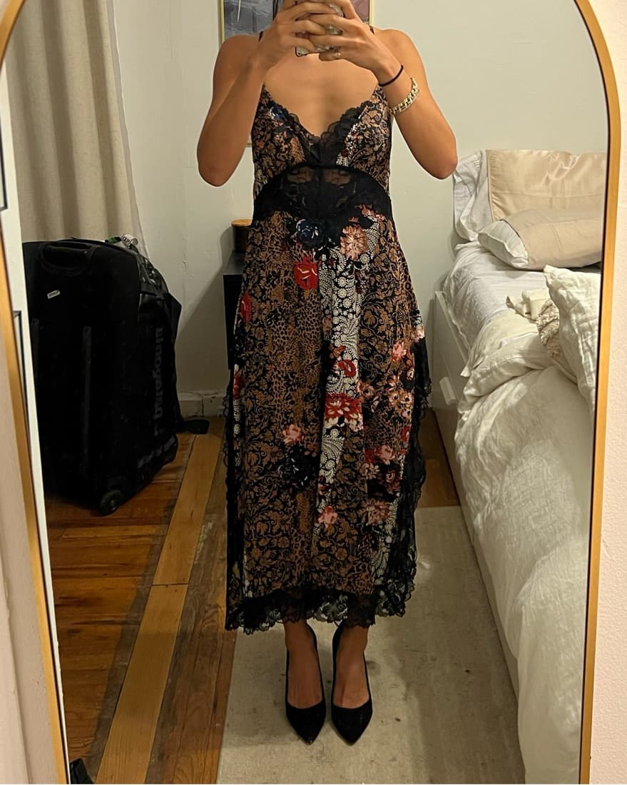 Free People Mulicolored Slip Dress - Image 1