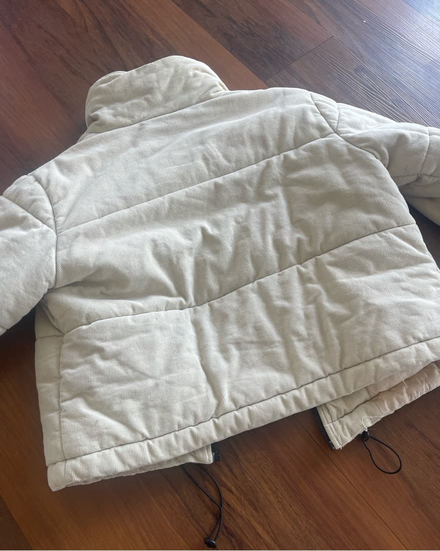 Polly Puffer Jacket Beige - Image 5