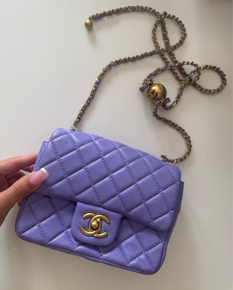 Purple Chain Purse - Image 1
