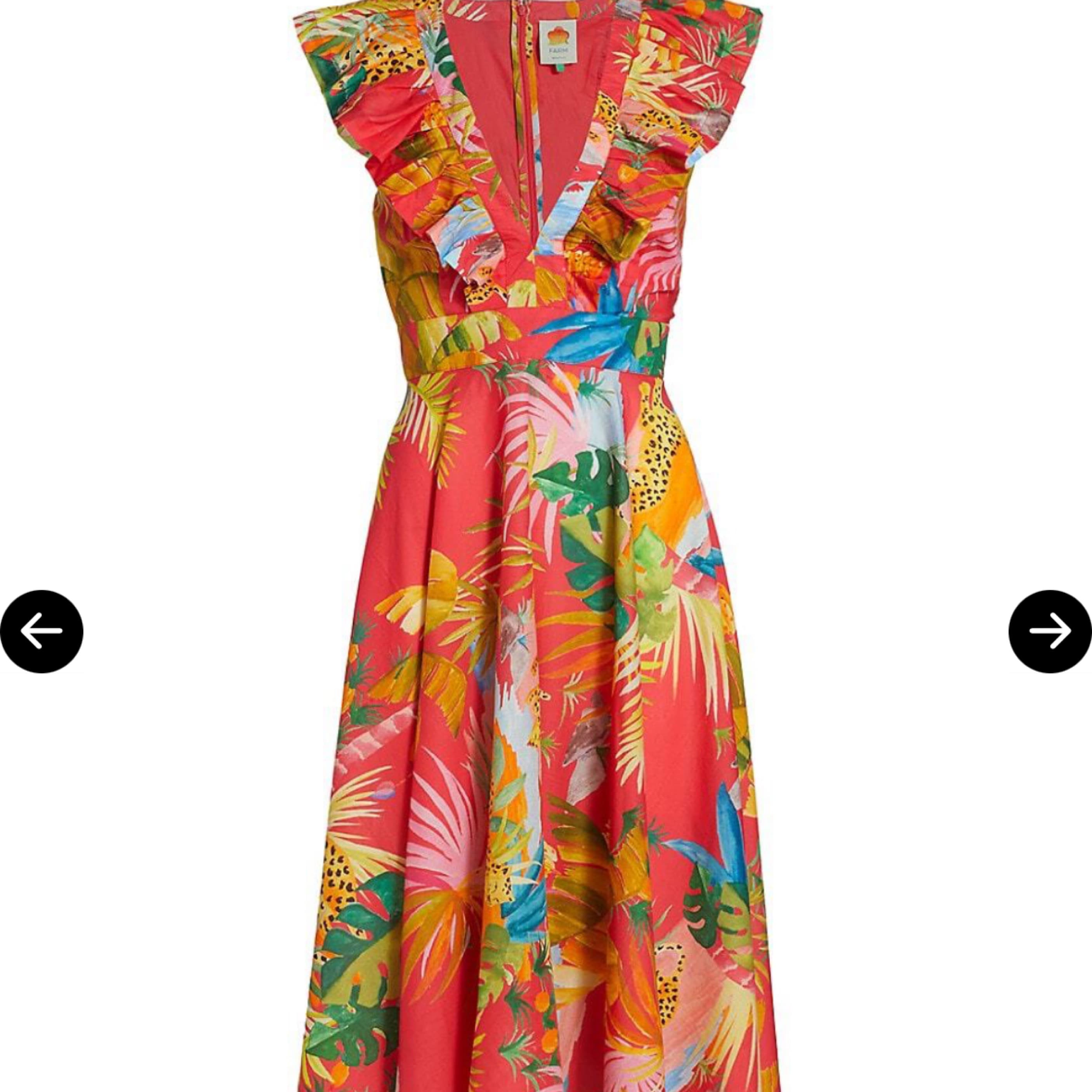 Farm Rio Tropical Jungle Midi Dress  - Image 3