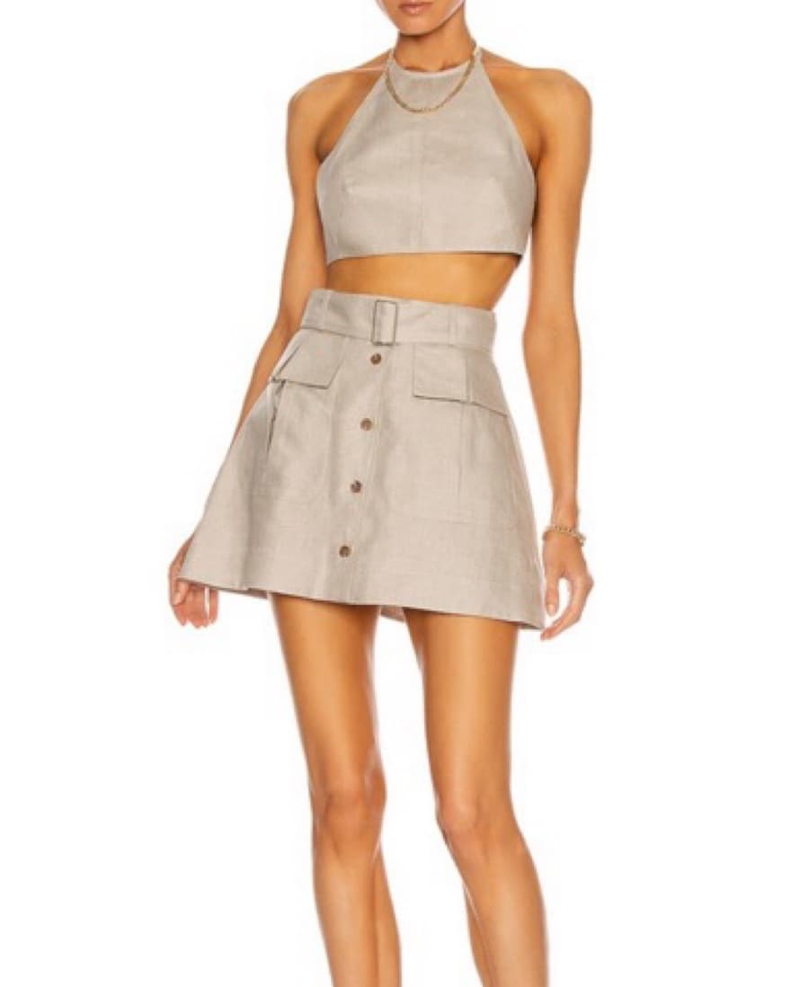 Matthew Bruch Cargo Mini Skirt - Image 1