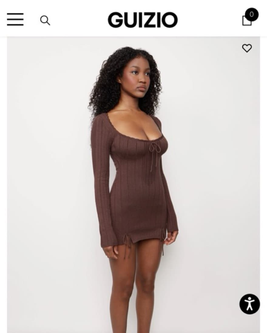DAINTY LONG SLEEVE KNIT DRESS - Image 2