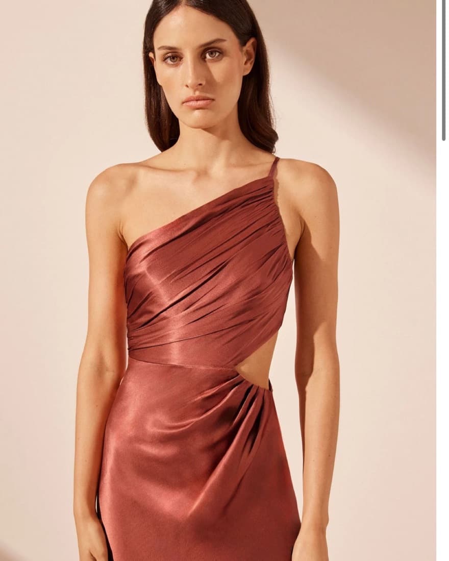  La Lune Asymmetrical Gathered Dress - Image 3