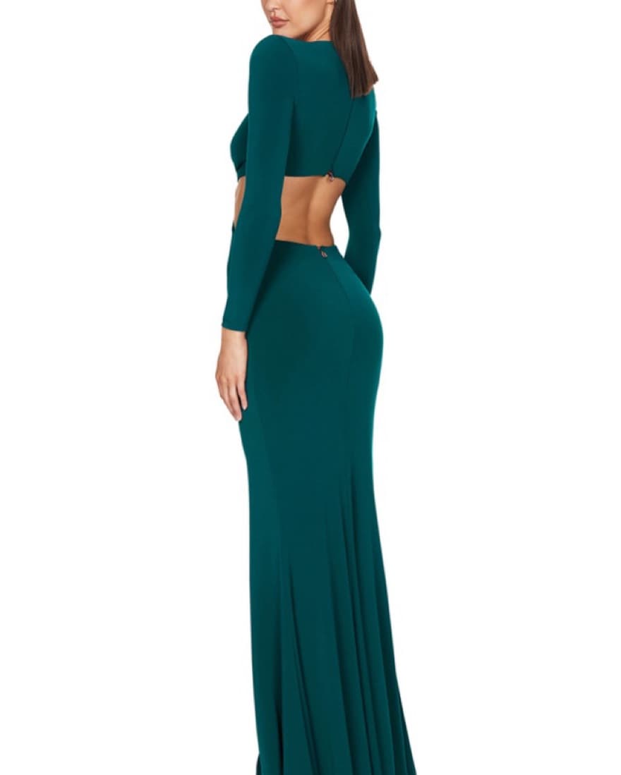 Ring Cutout Gown Teal  - Image 2