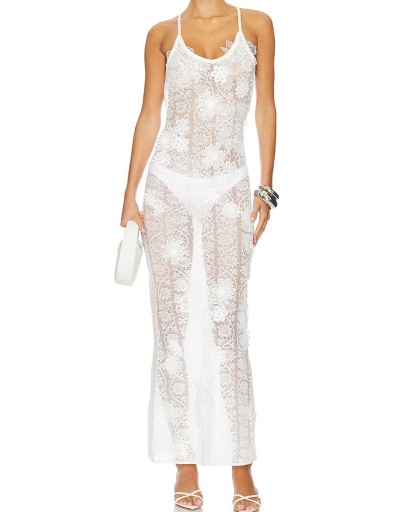 SNDYS Lace Maxi Dress - Image 1