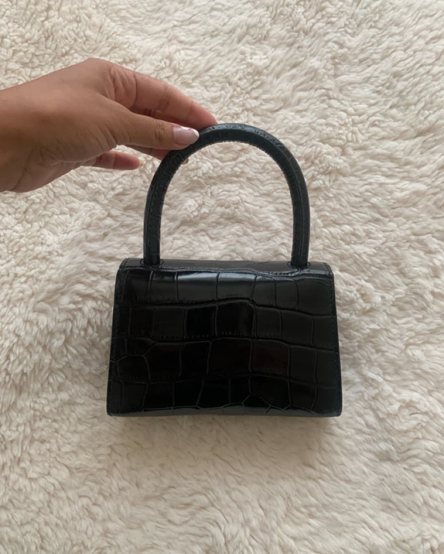 By Far Embossed Mini Top Handle Bag  - Image 6
