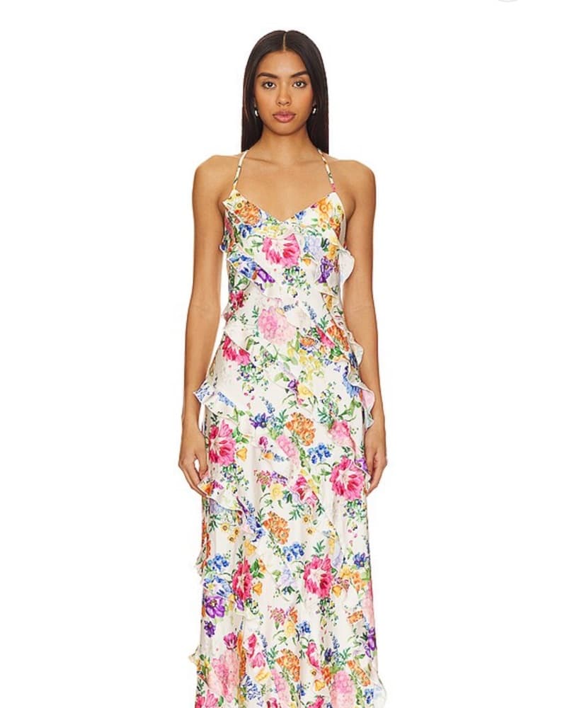 Flowery Formal Dress - Image 1