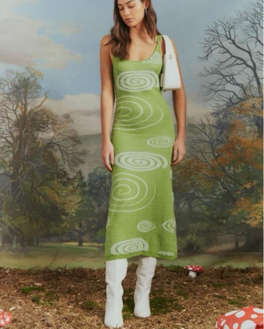 Green Sweater Dress - Image 2