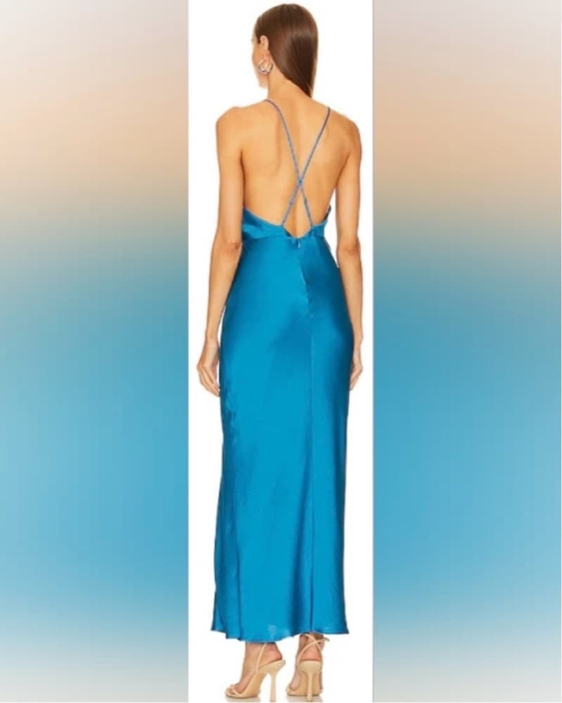 Simkhai Giana Gown - Ocean Blue - Image 5