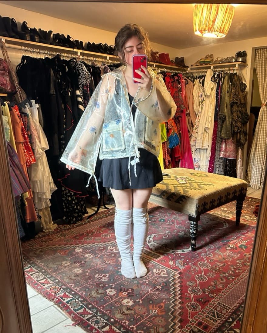 Ganni Petunia Transparent Rain Jacket - Image 5