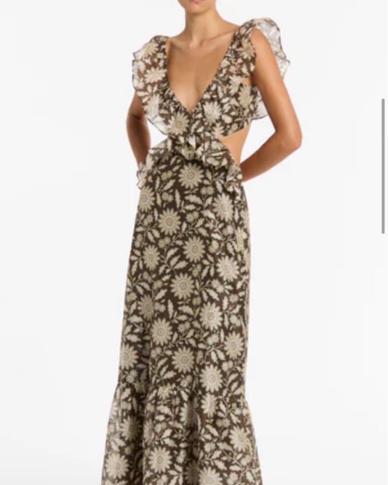SIR. Xanita Frill Midi Dress - Image 2