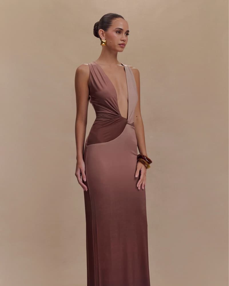 Mocha Maxi Dress - Image 6