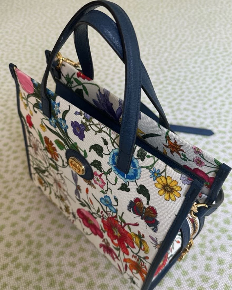 Authentic Gucci Floral Purse  - Image 5