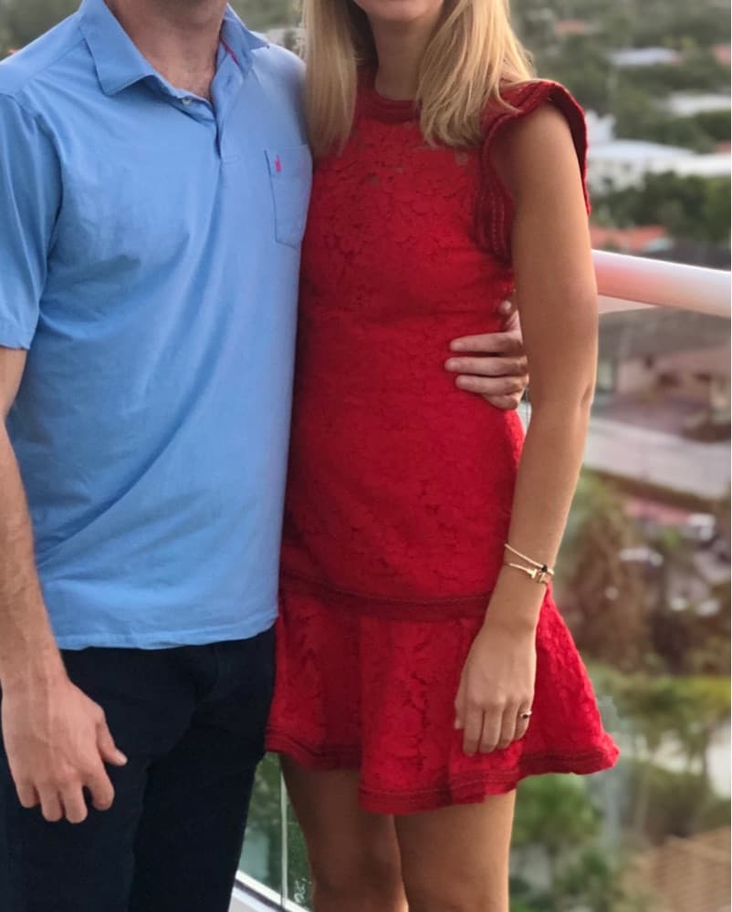 Alexis Red Lace Dress - Image 2