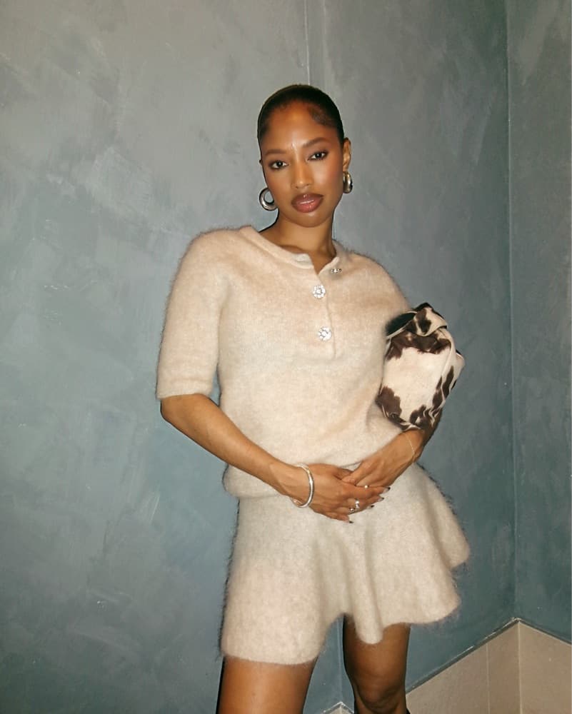 Luxe Fluffy Cream Sweater Dress - Image 2