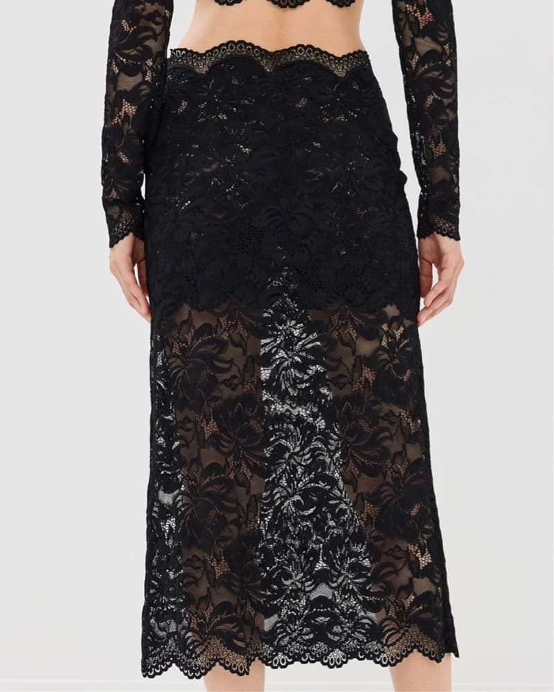 Rabanne - Scalloped Lace Skirt - Image 6