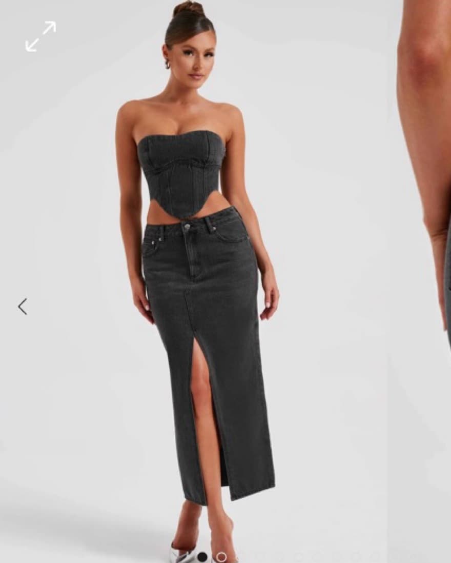 Yasie Denim Corset Set  - Image 1