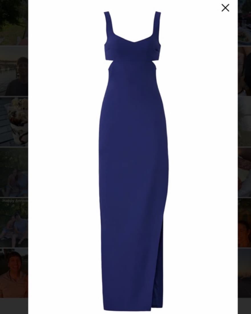 Likely Blue Cut Out Gown - Image 3